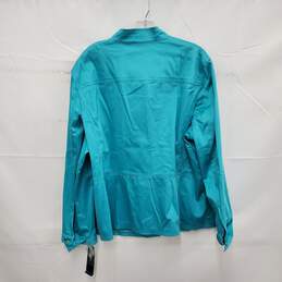 NWT Jones New York WM's Signature Turquoise Jacket Size 2X alternative image