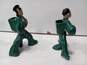 Pair of Asian Style Man/Woman Dancer Ceramic Planter Figurines image number 4