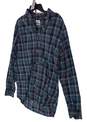 Mens Multicolor Plaid Long Sleeve Spread Collar Button Down Shirt Size Large image number 2