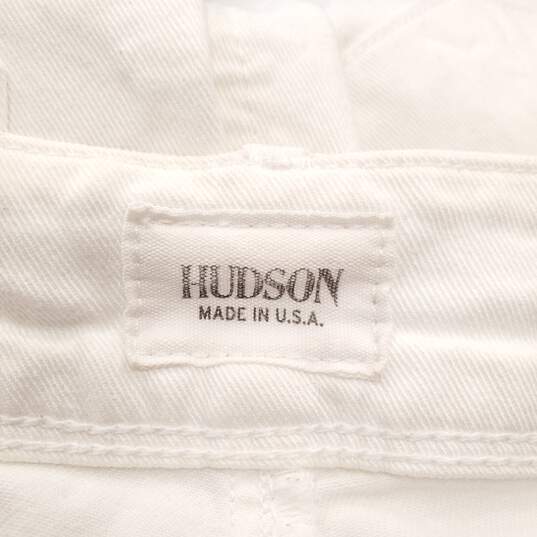 Hudson Women White Skinny Jeans Sz 27 image number 1