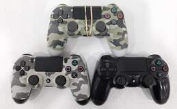 3 Used Sony Dualshock 4 Controllers