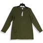 NWT Chico's Womens Green Round Neck Long Sleeve Pullover T-Shirt Size Medium image number 1