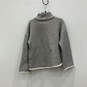Womens Gray Long Sleeve Turtleneck Pullover Sweater Size Large image number 2