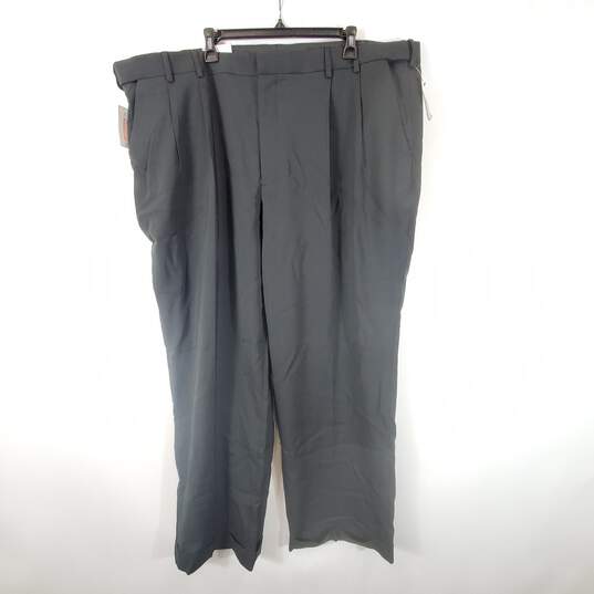 Van Heusen Men Black Big & Tall Dress Pants Sz 46x30 NWT image number 1