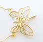 10K Yellow Gold Filigree Butterfly Pendant 1.7g image number 3