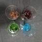 Set of 5 1 Ounce Martini Multicolored Shot Glasses image number 5