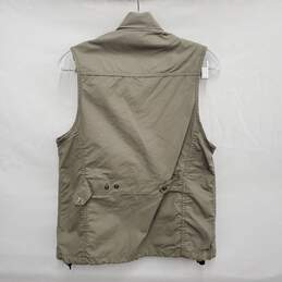 VTG Filson Co. WM's Tin Cloth Light Gray Field Vest Size SM alternative image