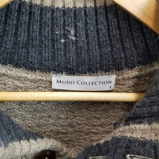 Mudo Collection Men's Light Brown Acrylic Sweater Size L image number 3