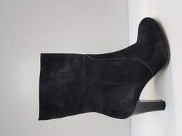 Deimille Black Zip-Up Suede Boot Size 36 / Size 5 US