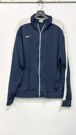 Men's Navy w/ White Stripe Nike Jacket Size L