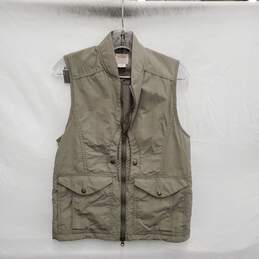 VTG Filson Co. WM's Tin Cloth Light Gray Field Vest Size SM