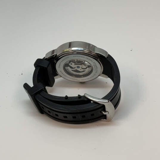 Designer Stuhrling ST-90050 Silver-Tone White Round Dial Analog Wristwatch image number 4