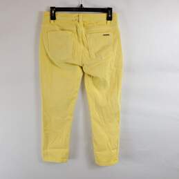 Michael Kors Women Yellow Jeans Sz 2 alternative image