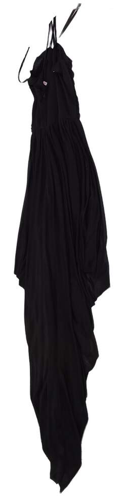 Womens Black Sleeveless Back Zip Casual Long Maxi Dress Size 14 alternative image