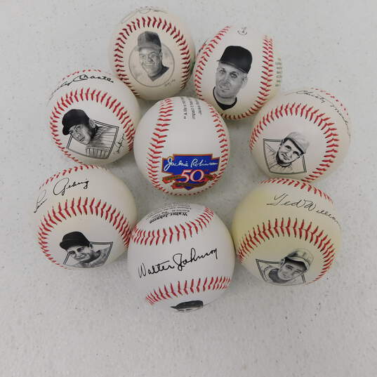 Vintage Commemorative Baseballs Mickey Mantle Lou Gehrig Jackie Robinson image number 7