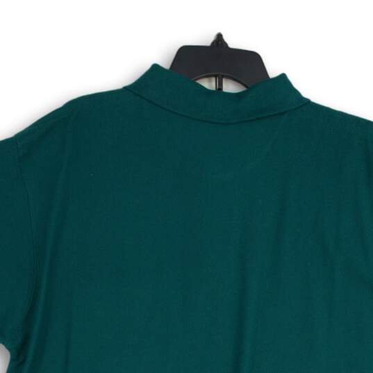 NWT Chaps Mens Green Spread Collar Short Sleeve Polo Shirt Size Large image number 4