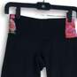 Lululemon Womens Black Pink Floral Elastic Waist Pull-On Cropped Leggings Size 4 image number 3