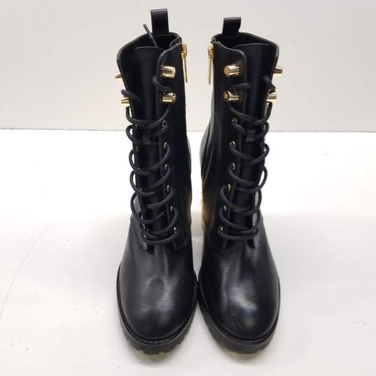 Michael Kors Leather Porter Lace Up Boots Black 8.5 image number 5