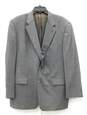 Burberry Men's Size 44R Gray Blue Blazer W/COA image number 2