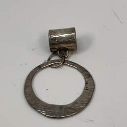 Designer Silpada 925 ALE Sterling Silver Hammered Round Shape Chain Pendent alternative image