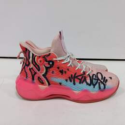 Promenie Men's Pink Graffiti High Top Shoes Sz 11.5