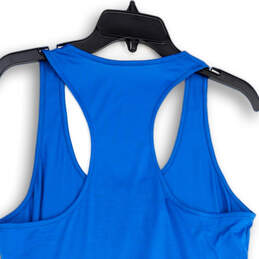 Womens Blue Sleeveless Scoop Neck Racerback Pullover Tank Top Size M alternative image