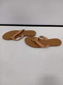 Women's Tory Burch Brown & Beige Flip-Flop Sandals Sz 7.5 alternative image