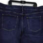 NWT Womens Blue Denim Mid-Rise Straight Leg Boyfriend Jeans Size 24W image number 4