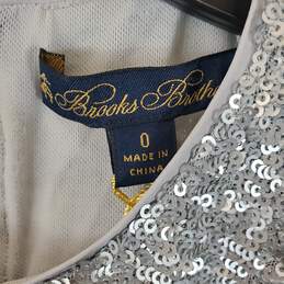 Brooks Brothers Women Silver Sequin Shirt Sz 0 NWT alternative image