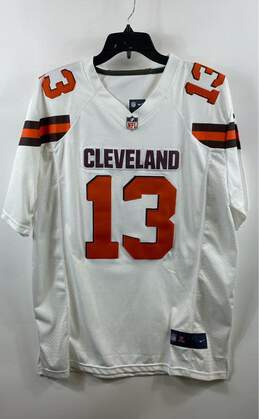 Nike Mens White Cleveland Browns Odell Beckham #13 NFL Football Jersey Size L