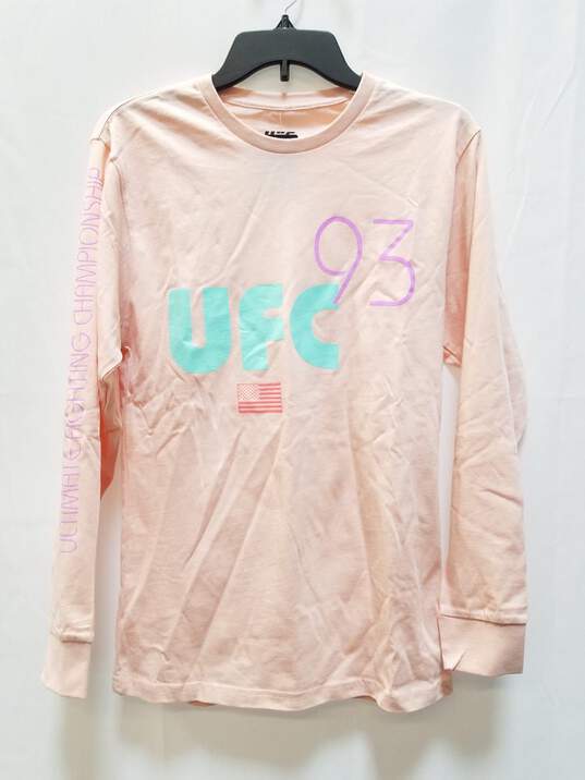 UFC X Zappos Women's Pink Long Sleeves Shirt Size S NWT image number 1