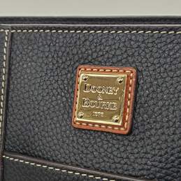 Dooney & Bourke Lexington Black Pebble Leather Brown Trim Shoulder Bag alternative image