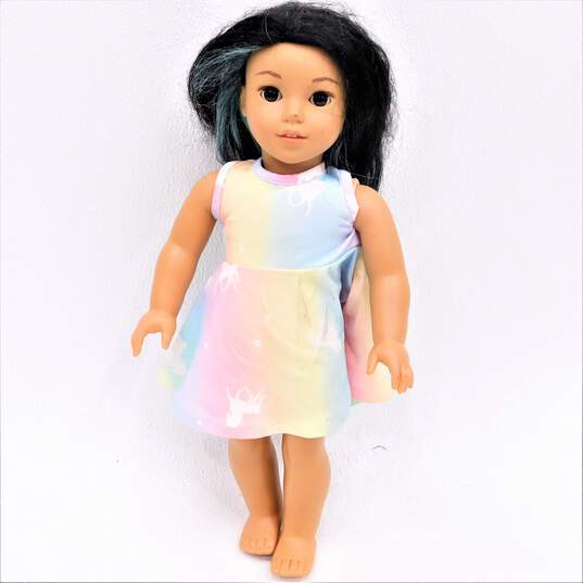 American Girl Corinne Tan 2022 GOTY Doll W/ Guitar - Hair Needs Repair image number 2