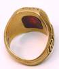 Vintage 10K Gold Faceted Ruby Class Ring 14.4g image number 6