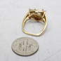 14K Yellow Gold Diamond Accent Ring Size 4.25 FOR SETTING - 3.8g image number 5