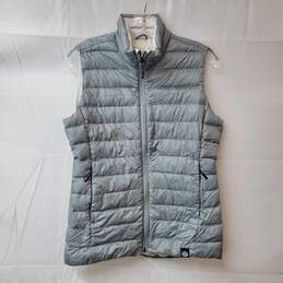 REI Co-Op Gray Full Zip Nylon Down Puffer Vest Jacket Women's Size S