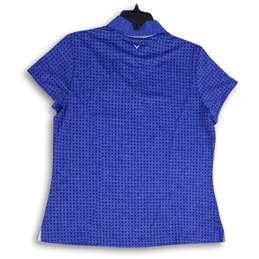 Callaway Mens Blue Spread Collar Short Sleeve Polo Shirt Size X-Large alternative image