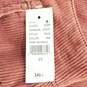 PacSun Women Dusty Rose Corduroy Skirt Sz23 NWT image number 6