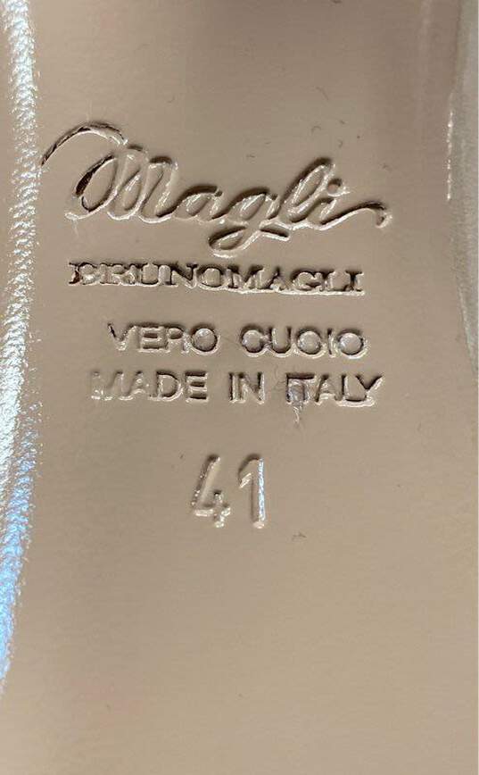 Bruno Magli Fosca Leather Heel Pumps Beige Nude 11 image number 7