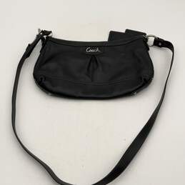 Coach Womens Black Park F19729 Leather Inner Pocket Zipper Shoulder Bag Purse