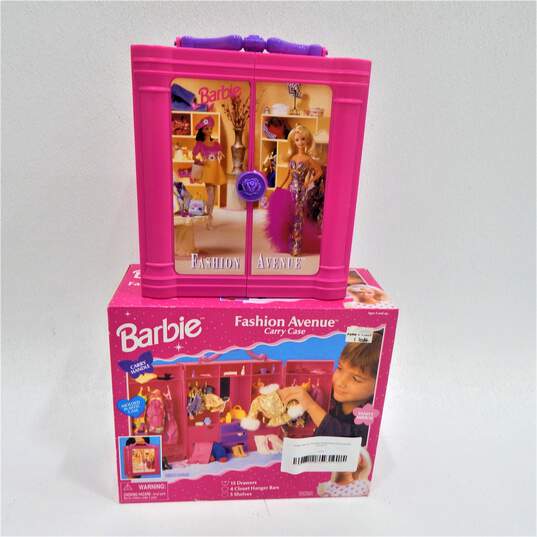 Vintage 1998 Tara Toy Barbie Fashion Avenue Carry Case IOB image number 1