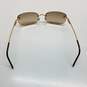 AUTHENTICATED Chanel Gold Tone Half Rimless Wms Sunglasses image number 2