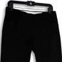 Womens Black Flat Front Slash Pocket Wide Leg Dress Pants Size 6 image number 3