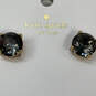 Designer Kate Spade Gold-Tone Cubic Zirconia Round Shape Stud Earrings image number 4