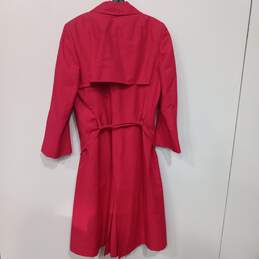 Dana Buchman Women's Pink Cotton Blend Trench Coat alternative image