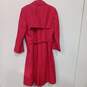 Dana Buchman Women's Pink Cotton Blend Trench Coat image number 2
