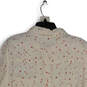 NWT Womens White Red Heart Print Long Sleeve Button-Up Shirt Size 1X image number 4