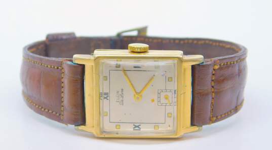 Vintage Elgin De Luxe Gold Filled Case 17 Jewels Men's Dress Watch 23.3g image number 2
