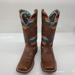 Ariat Women's Circuit Feather Square Toe Western Boots Size 9B alternative image