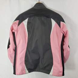 Bilt Women Pink Black Padded Motorcycle Jacket sz XL-W alternative image